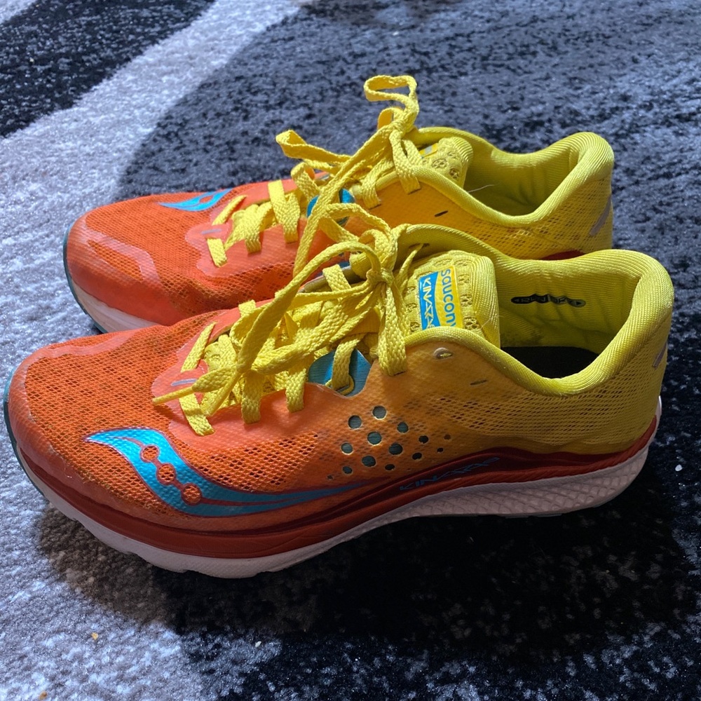 Saucony Kinvara 8 - Women’s Size 8- Orange Yellow Athletic Running Shoes